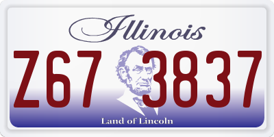 IL license plate Z673837