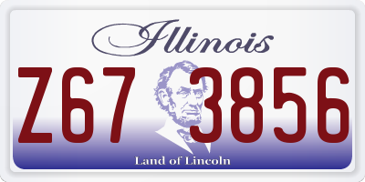 IL license plate Z673856