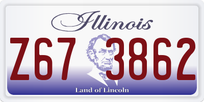 IL license plate Z673862