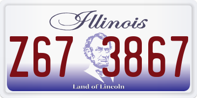IL license plate Z673867