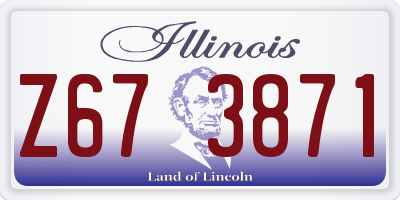 IL license plate Z673871