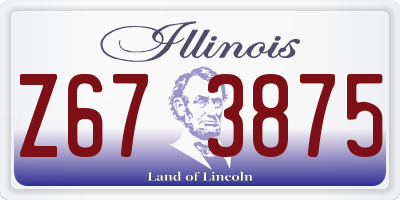 IL license plate Z673875