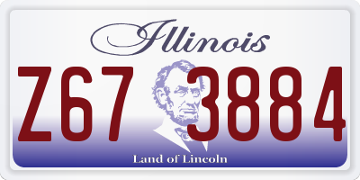 IL license plate Z673884