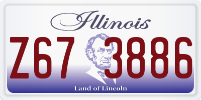 IL license plate Z673886