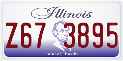 IL license plate Z673895
