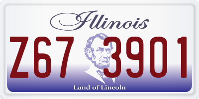 IL license plate Z673901