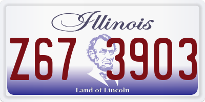 IL license plate Z673903
