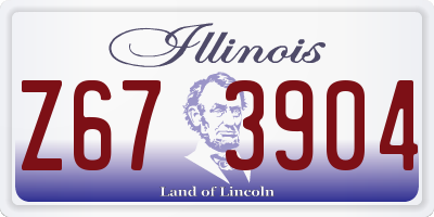 IL license plate Z673904