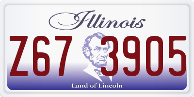 IL license plate Z673905