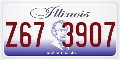IL license plate Z673907