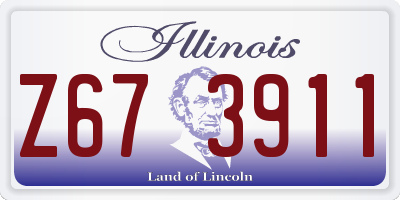IL license plate Z673911