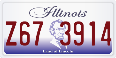 IL license plate Z673914