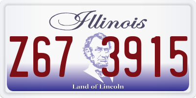 IL license plate Z673915