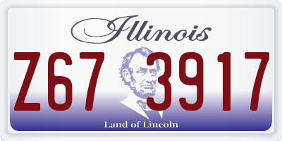 IL license plate Z673917