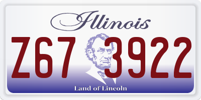 IL license plate Z673922