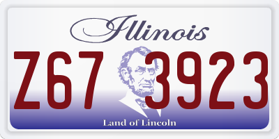 IL license plate Z673923