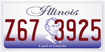 IL license plate Z673925
