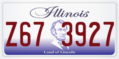 IL license plate Z673927