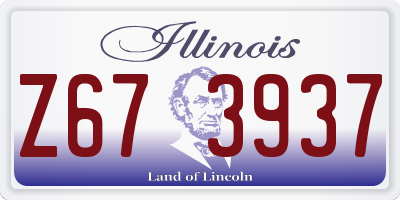 IL license plate Z673937