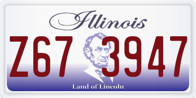 IL license plate Z673947