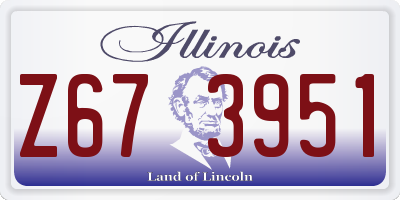 IL license plate Z673951