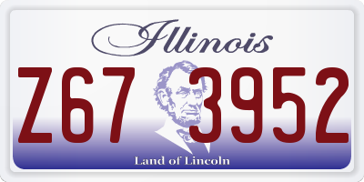 IL license plate Z673952