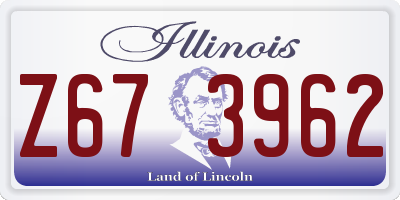 IL license plate Z673962