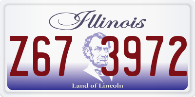 IL license plate Z673972