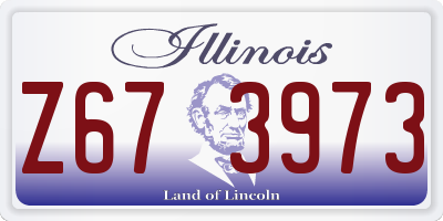 IL license plate Z673973
