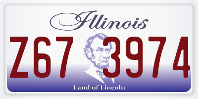 IL license plate Z673974