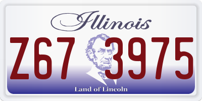 IL license plate Z673975