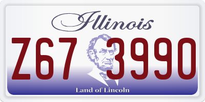 IL license plate Z673990