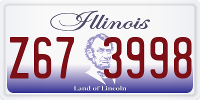 IL license plate Z673998