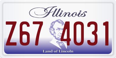 IL license plate Z674031