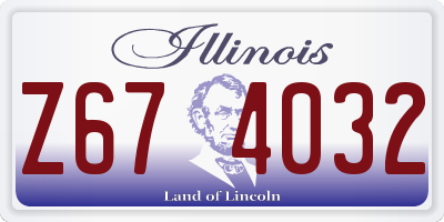 IL license plate Z674032