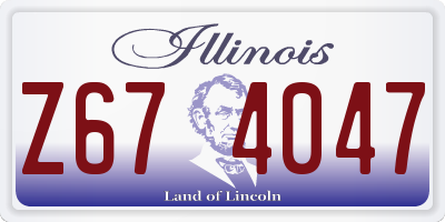 IL license plate Z674047