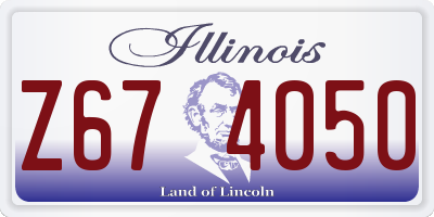 IL license plate Z674050