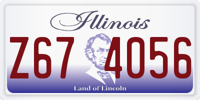 IL license plate Z674056