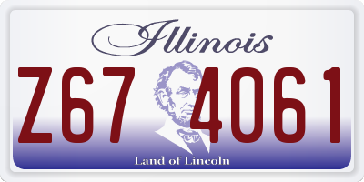 IL license plate Z674061