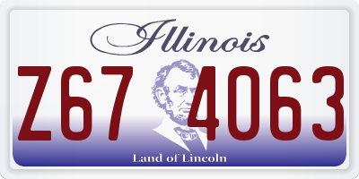 IL license plate Z674063