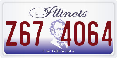 IL license plate Z674064