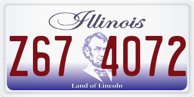 IL license plate Z674072