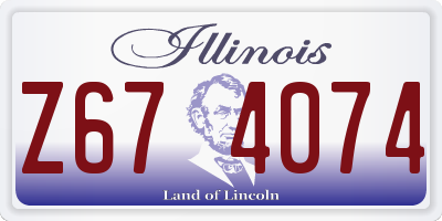 IL license plate Z674074