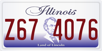 IL license plate Z674076