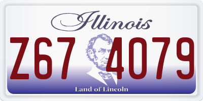 IL license plate Z674079