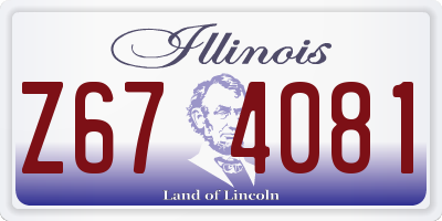 IL license plate Z674081