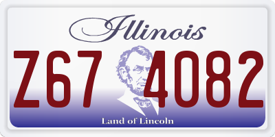 IL license plate Z674082