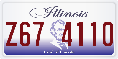 IL license plate Z674110