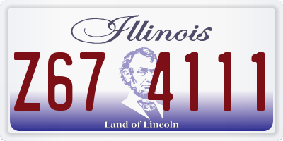 IL license plate Z674111