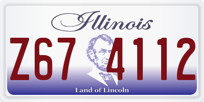 IL license plate Z674112